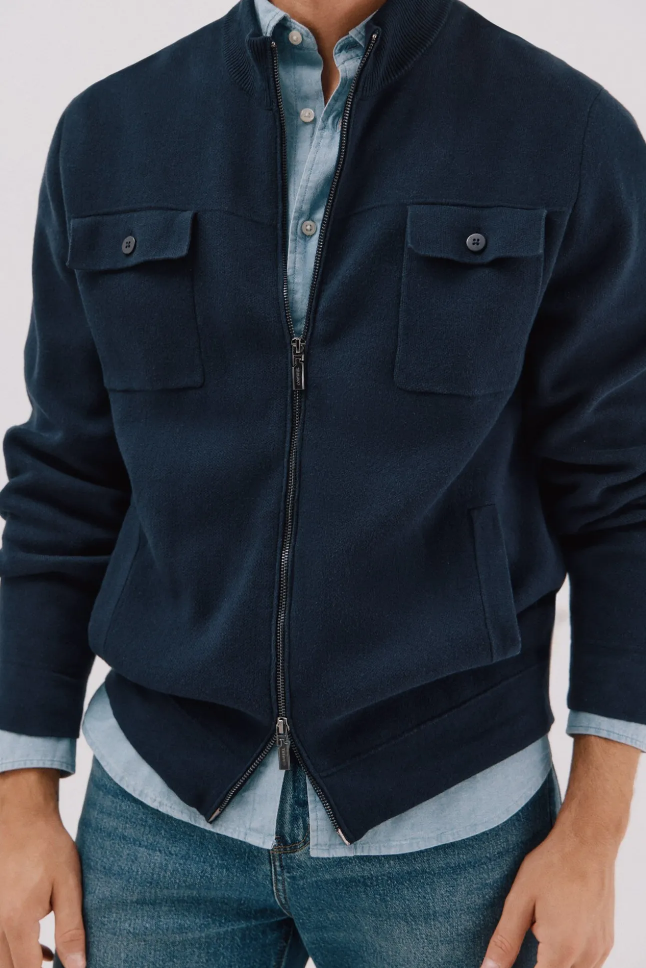 Cárdigan navidad punto algodón cierre cremallera