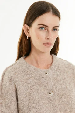 Cárdigan pelo botones