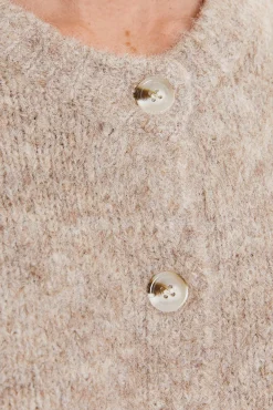 Cárdigan pelo botones