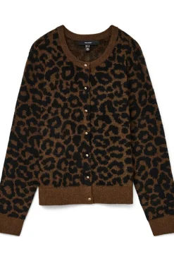 Cárdigan punto animal print talla grande