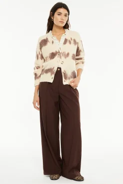 Cárdigan punto estampado