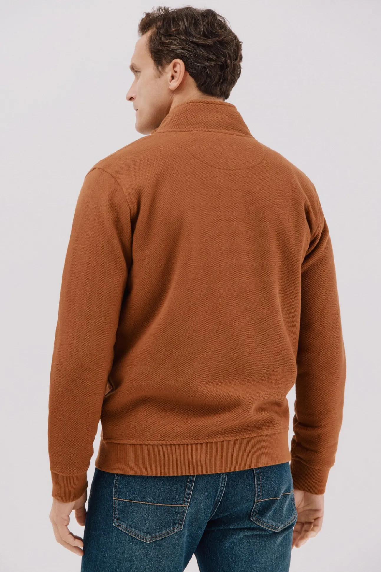 Cárdigan tejido estructura