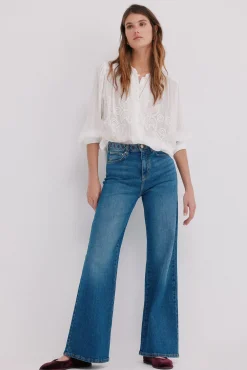 Cósima. Blusa bordados florales