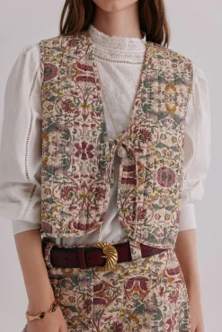 Édith. Chaleco estampado