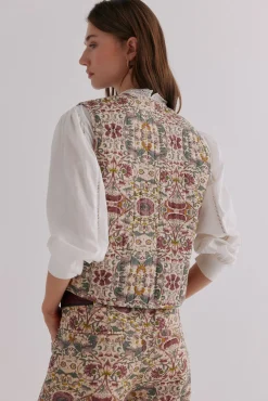 Édith. Chaleco estampado