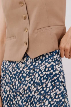 Falda capa estampada