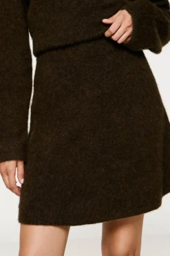 Falda corta alpaca y lana