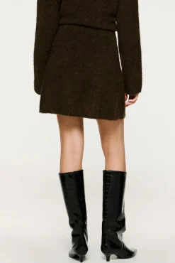 Falda corta alpaca y lana