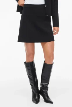 Falda corta de punto con viscosa
