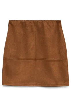 Falda corta efecto ante