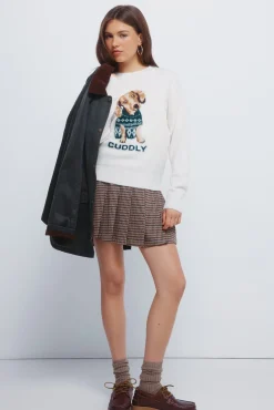 Falda corta tablas cuadros