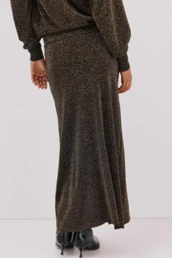 Falda de punto con lurex