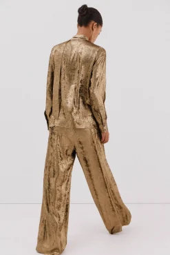 Falda de punto con lurex