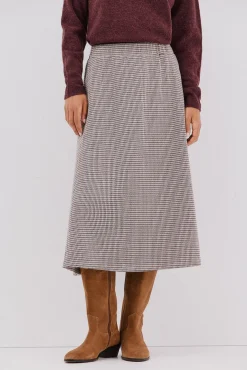 Falda de punto evasé