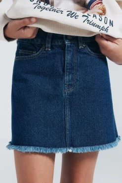 Falda denim niña