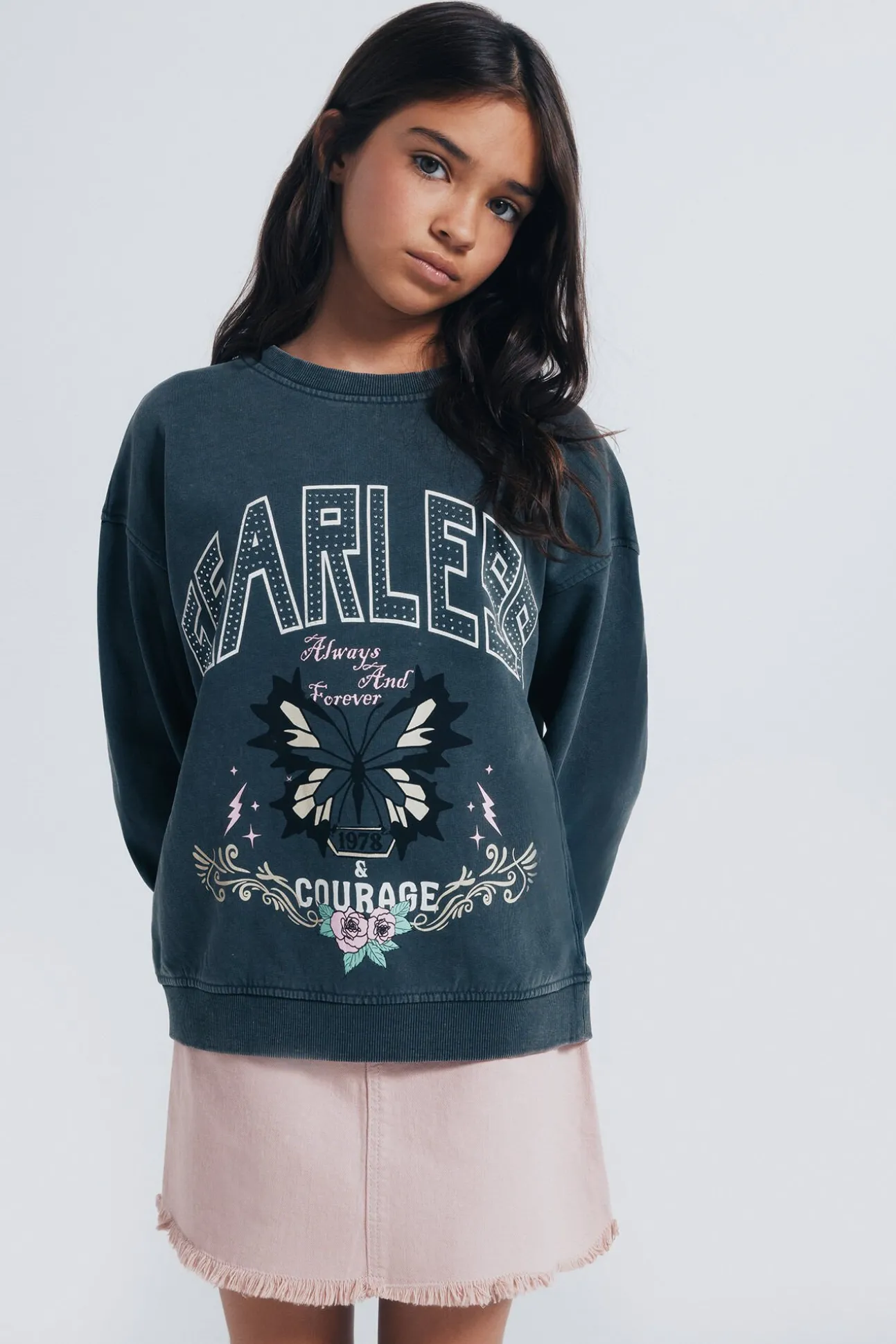 Falda desflecada niña