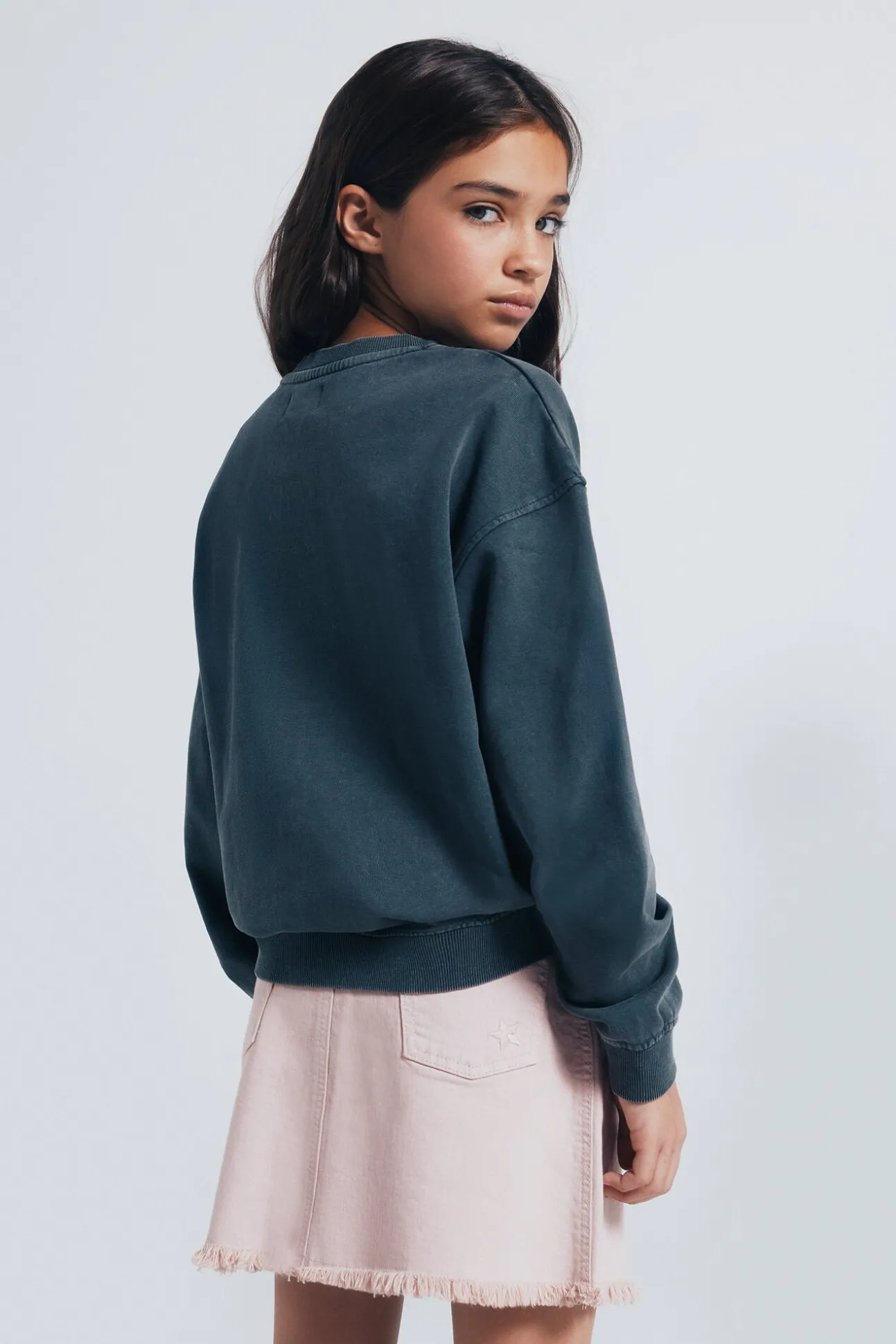 Falda desflecada niña