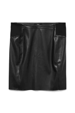 Falda efecto piel talla grande