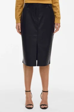 Falda lápiz de polipiel