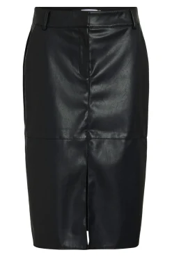 Falda lápiz de polipiel