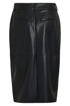 Falda lápiz de polipiel