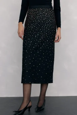 Falda lápiz tejido fantasía