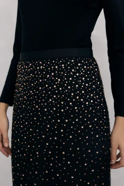 Falda lápiz tejido fantasía