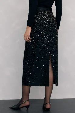 Falda lápiz tejido fantasía