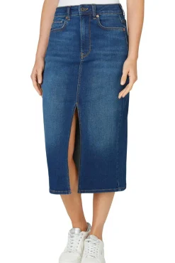 Falda Midi Denim Fit Slim