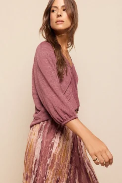 Falda midi estampada