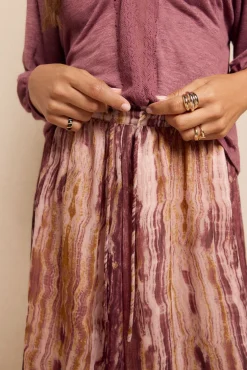 Falda midi estampada