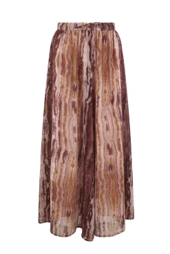 Falda midi estampada