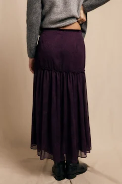 Falda midi estampada