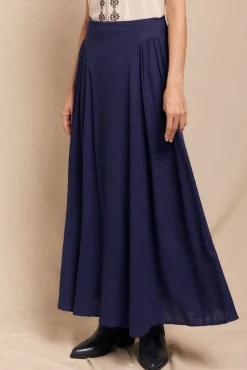 Falda midi evasé