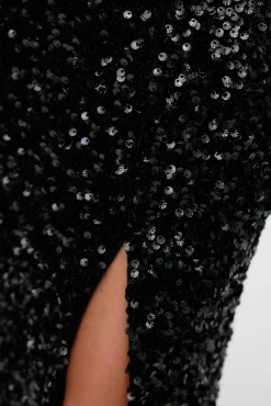 Falda midi lentejuelas