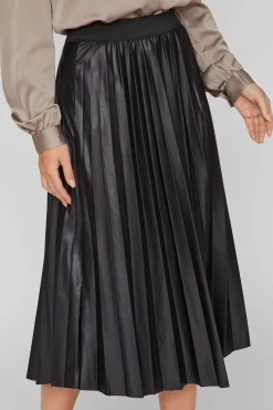 Falda midi plisada