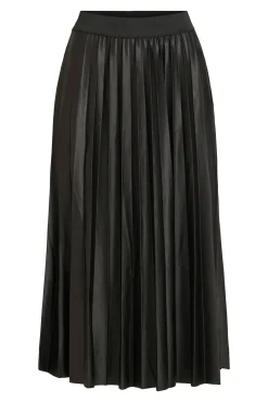 Falda midi plisada
