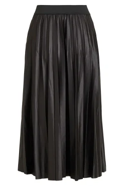 Falda midi plisada