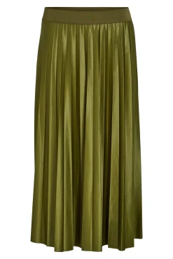 Falda midi plisada