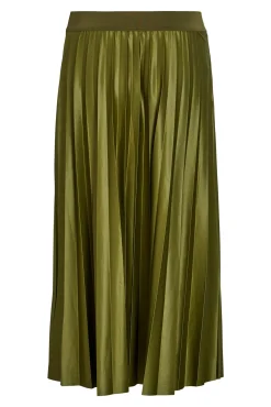 Falda midi plisada