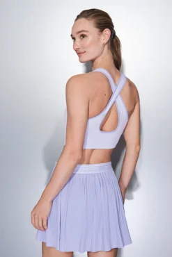 Falda plisada lila malla interior