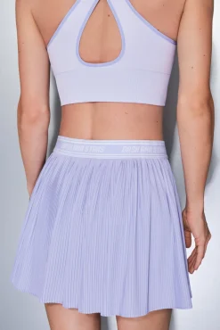 Falda plisada lila malla interior