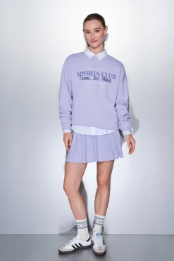 Falda plisada lila malla interior