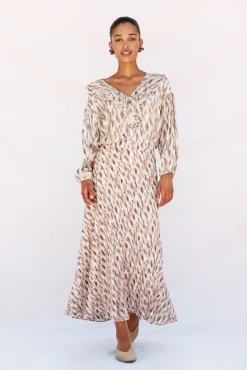 Falda vuelo estampada