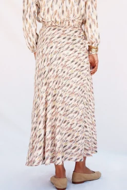 Falda vuelo estampada