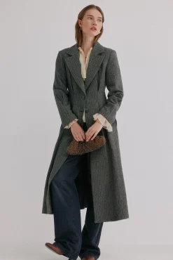 Fiona. Abrigo a rayas