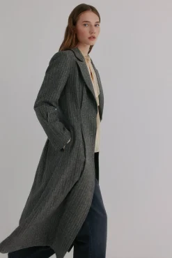 Fiona. Abrigo a rayas