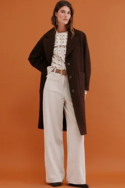 Flora. Abrigo con bolsillos