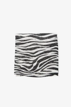 Fular con estampado de cebra