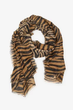 Fular con estampado de cebra